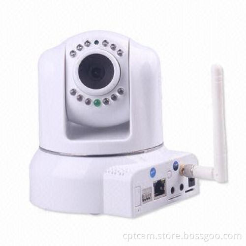 Baby Monitor with New P2P Pan/Tilt, Night Vision IR-cut, Two-way Audio, Supports Smartphone/TF Card